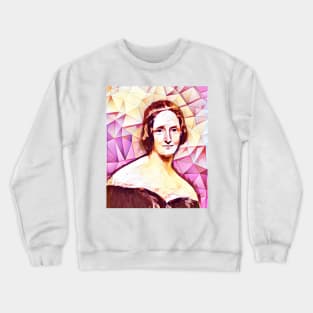 Mary Shelley Pink Portrait | Mary Shelly Artwork 12 Crewneck Sweatshirt